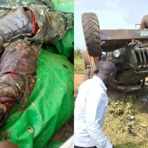 24 UPDF Soldiers Injured as Military Truck Overturns
