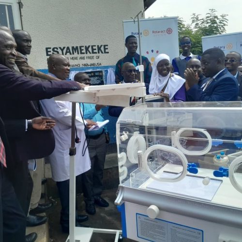 Rotary Club of Winchester in the UK, Snow Peaks donates medical equipment to Rukoki General Hospital in Kasese